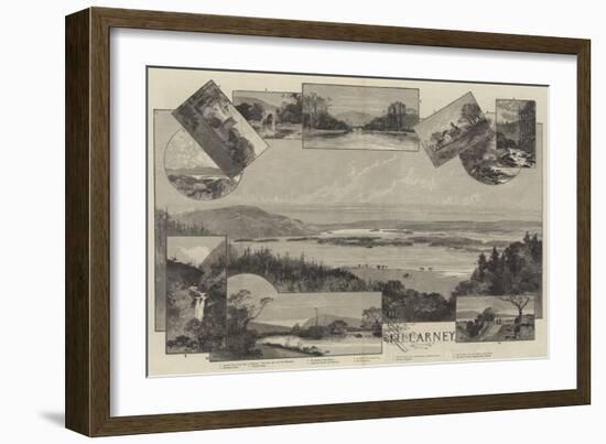 The Lakes of Killarney-Charles Auguste Loye-Framed Giclee Print