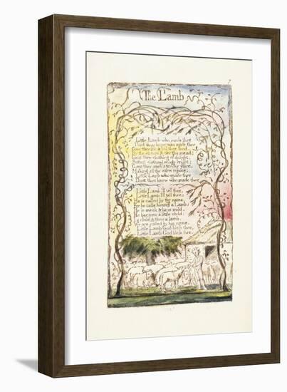 The Lamb, 1789-William Blake-Framed Giclee Print