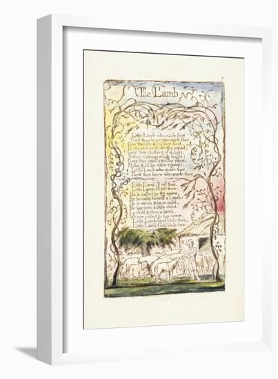 The Lamb, 1789-William Blake-Framed Giclee Print