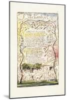 The Lamb, 1789-William Blake-Mounted Giclee Print