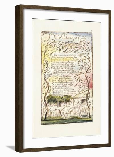 The Lamb, 1789-William Blake-Framed Giclee Print