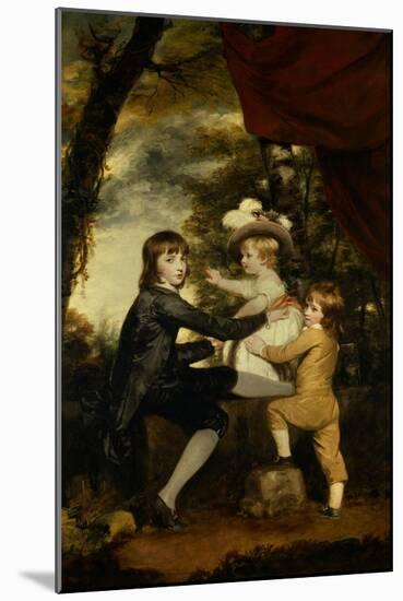 The Lamb Children-Joshua Reynolds-Mounted Art Print