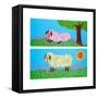 The Lamb - Jack & Jill-Madeline Gauron-Framed Stretched Canvas