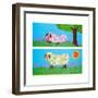 The Lamb - Jack & Jill-Madeline Gauron-Framed Giclee Print