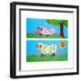 The Lamb - Jack & Jill-Madeline Gauron-Framed Giclee Print