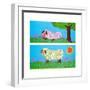 The Lamb - Jack & Jill-Madeline Gauron-Framed Giclee Print