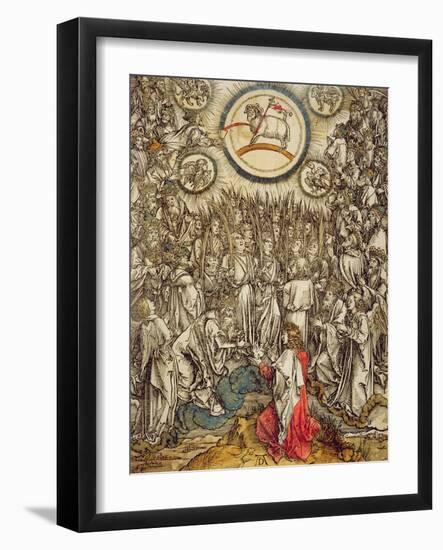 The Lamb of God Appears on Mount Sion, 1498-Albrecht Dürer-Framed Giclee Print