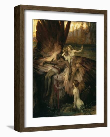 The Lament for Icarus-Herbert Draper-Framed Giclee Print