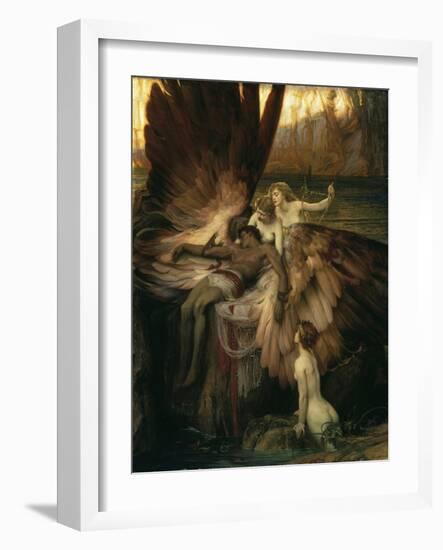 The Lament for Icarus-Herbert Draper-Framed Giclee Print