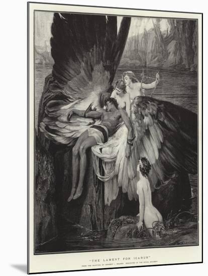 The Lament for Icarus-Herbert James Draper-Mounted Giclee Print