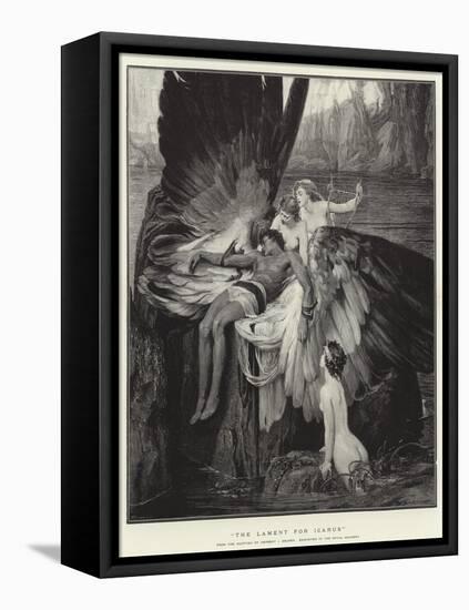 The Lament for Icarus-Herbert James Draper-Framed Stretched Canvas