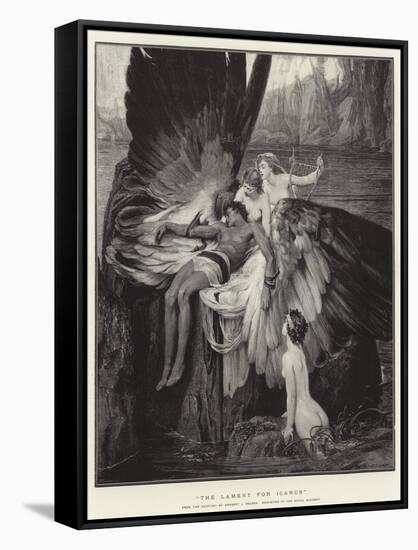 The Lament for Icarus-Herbert James Draper-Framed Stretched Canvas