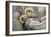 The Lamentation, Detail of the Madonna and Christ, c.1305-Giotto di Bondone-Framed Giclee Print