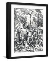 The Lamentation for Christ, 1498-Albrecht Dürer-Framed Giclee Print