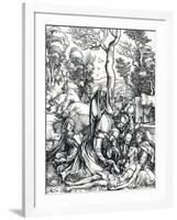 The Lamentation for Christ, 1498-Albrecht Dürer-Framed Giclee Print