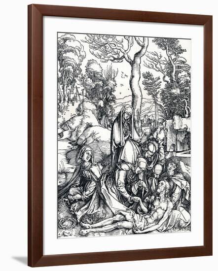 The Lamentation for Christ, 1498-Albrecht Dürer-Framed Giclee Print