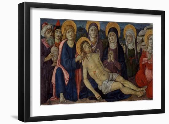 The Lamentation of Christ, C.1500-Guidoccio Di Giovanno Cozzarelli-Framed Giclee Print