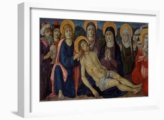 The Lamentation of Christ, C.1500-Guidoccio Di Giovanno Cozzarelli-Framed Giclee Print