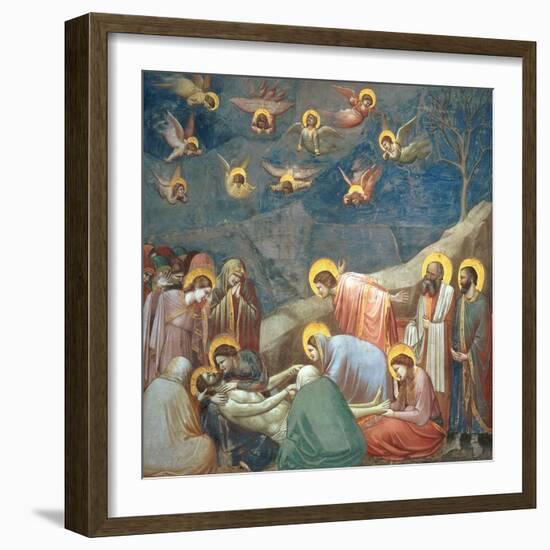 The Lamentation of Christ, circa 1305-Giotto di Bondone-Framed Giclee Print