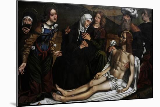 The Lamentation of Christ with a Donor, C.1505, by Domenico Panetti (1460-1530)-Domenico Panetti-Mounted Giclee Print