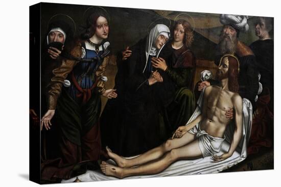 The Lamentation of Christ with a Donor, C.1505, by Domenico Panetti (1460-1530)-Domenico Panetti-Stretched Canvas