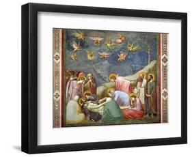 The Lamentation of the Dead Christ, circa 1305-Giotto di Bondone-Framed Giclee Print