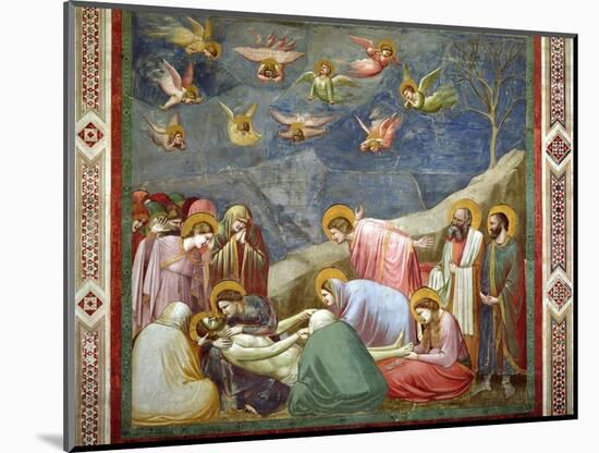 The Lamentation of the Dead Christ, circa 1305-Giotto di Bondone-Mounted Giclee Print