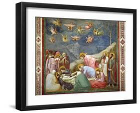 The Lamentation of the Dead Christ, circa 1305-Giotto di Bondone-Framed Giclee Print