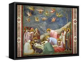 The Lamentation of the Dead Christ, circa 1305-Giotto di Bondone-Framed Stretched Canvas