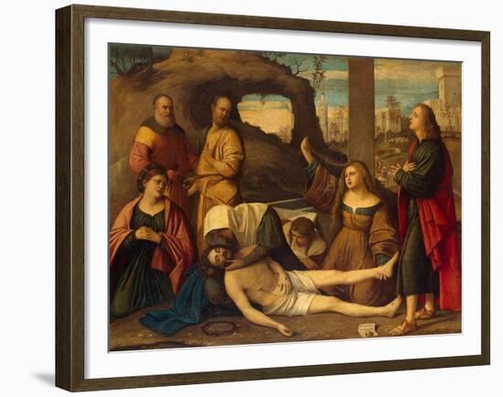 The Lamentation over Christ, 1527-Marco Basaiti-Framed Giclee Print