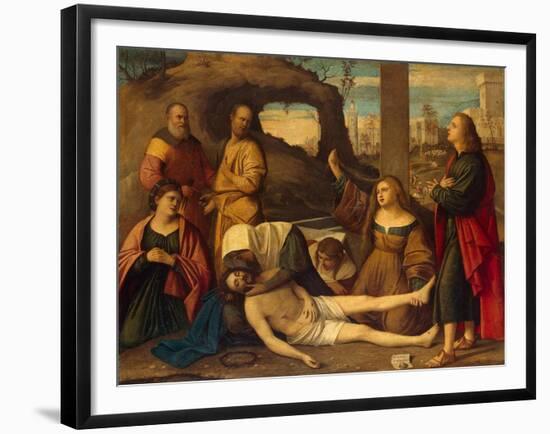 The Lamentation over Christ, 1527-Marco Basaiti-Framed Giclee Print