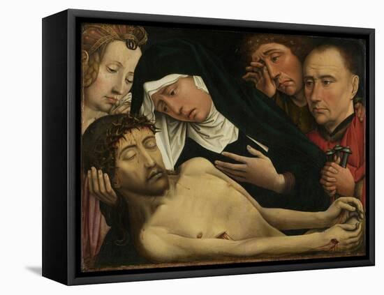 The Lamentation over Christ, C. 1510-Colijn de Coter-Framed Stretched Canvas