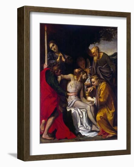 The Lamentation over Christ, C1586-Agostino Carracci-Framed Giclee Print