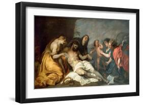 The Lamentation over Christ, Ca 1637-1640-Sir Anthony Van Dyck-Framed Giclee Print