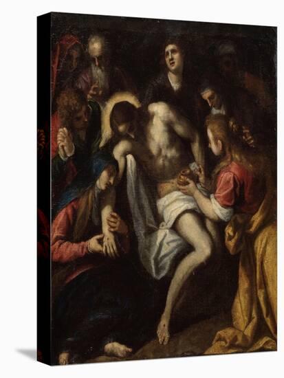 The Lamentation over Christ, Late 16th or Early 17th Century-Leandro Bassano-Stretched Canvas