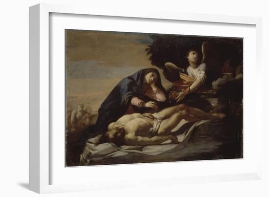 The Lamentation over Christ, Mid of 17th C-Massimo Stanzione-Framed Giclee Print