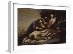 The Lamentation over Christ, Mid of 17th C-Massimo Stanzione-Framed Giclee Print