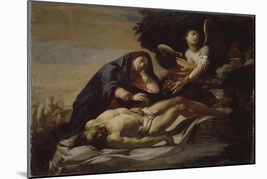 The Lamentation over Christ, Mid of 17th C-Massimo Stanzione-Mounted Giclee Print