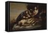 The Lamentation over Christ, Mid of 17th C-Massimo Stanzione-Framed Stretched Canvas