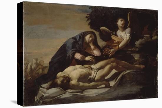 The Lamentation over Christ, Mid of 17th C-Massimo Stanzione-Stretched Canvas