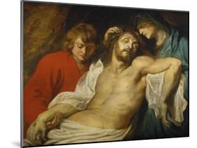 The Lamentation over the Dead Christ with the Virgin and St. John, about 1613-Peter Paul Rubens-Mounted Giclee Print