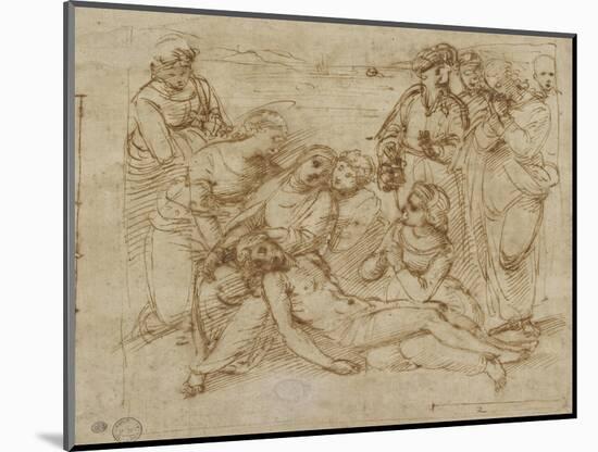 The Lamentation-Raphael-Mounted Giclee Print