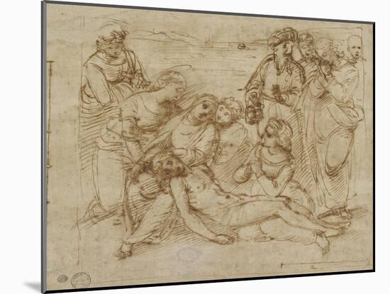 The Lamentation-Raphael-Mounted Giclee Print