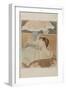 The Lamp, 1890-91 (Drypoint, Softground Etching, and Aquatint)-Mary Stevenson Cassatt-Framed Giclee Print