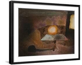 The Lamp on the Terrace; Die Lampe Auf Dem Balcon-Paul Klee-Framed Premium Giclee Print