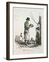 The Lamplighter, Engraved by Francois Seraphin Delpech-Antoine Charles Horace Vernet-Framed Giclee Print