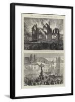 The Lancashire Cotton Factory Riots-null-Framed Giclee Print