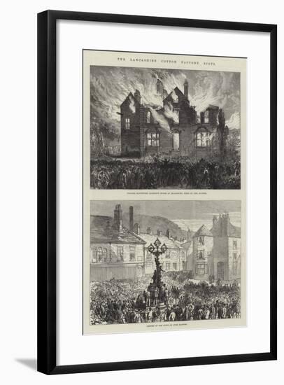 The Lancashire Cotton Factory Riots-null-Framed Giclee Print