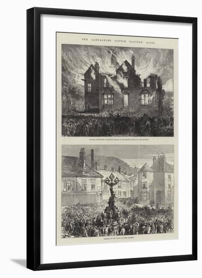 The Lancashire Cotton Factory Riots-null-Framed Giclee Print