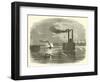 The Lancaster and Switzerland Running the Vicksburg Batteries, March 1863-null-Framed Giclee Print